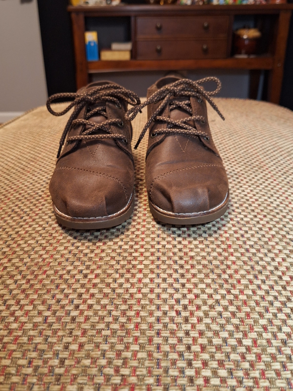 Skechers Bobs Memory Foam Brown Lace-Up Ankle Boots